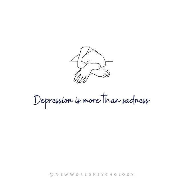Depression is more than just sadness. #breakthestigma
.
It's feelings of worthlessness. A heaviness in your chest. The inability to get out of bed. Losing pleasure in everything you once loved. You can't think or concentrate. Thoughts of death, or le