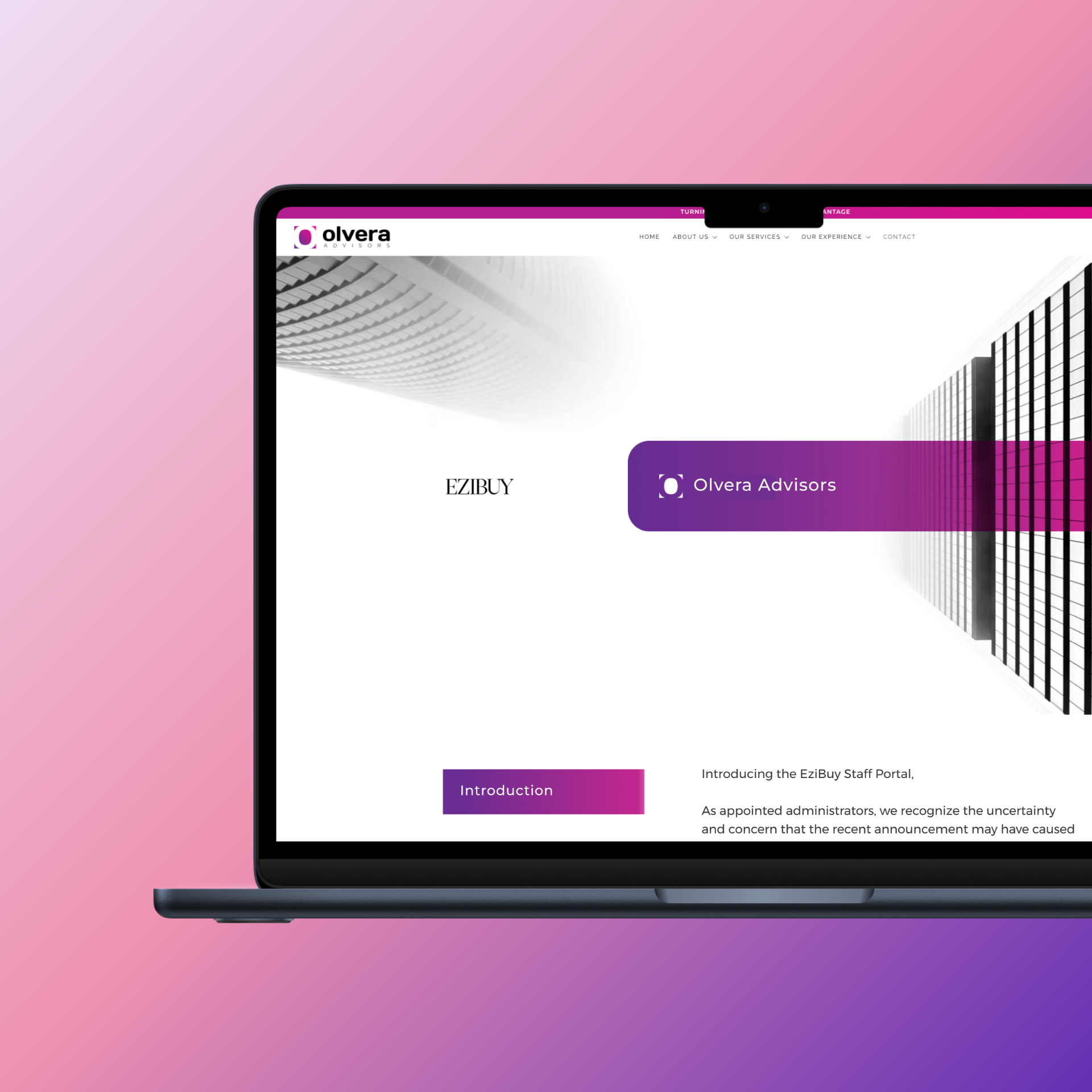Olvera Advisors- UX/UI Design