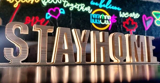 Making the best out of .. #neondesign #neonsigns #yvr #covidsupport #covid2020 #stayhome