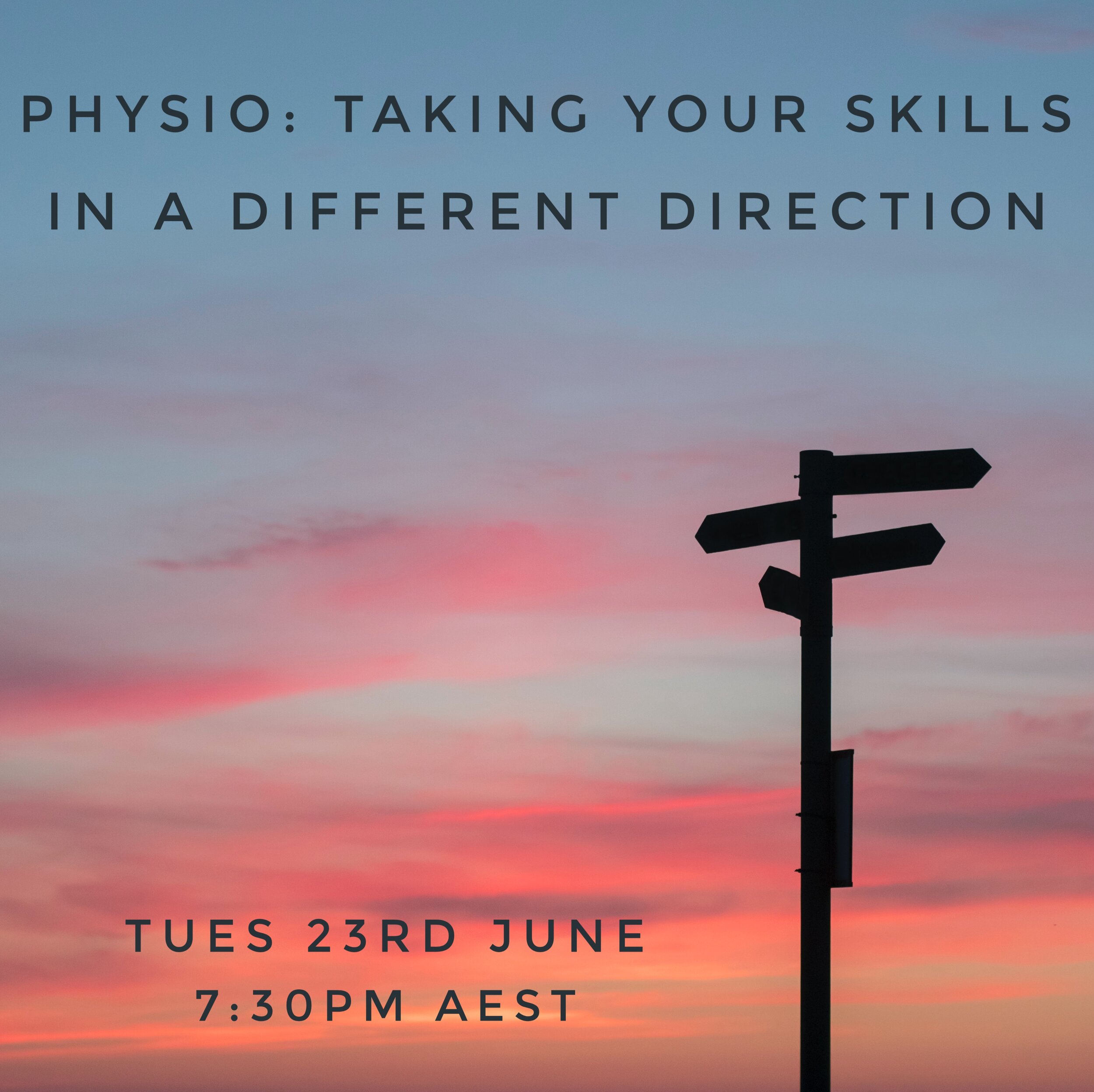 The Physio Social Club Tinto - Physio: taking your skills in a different direction (Online Event)