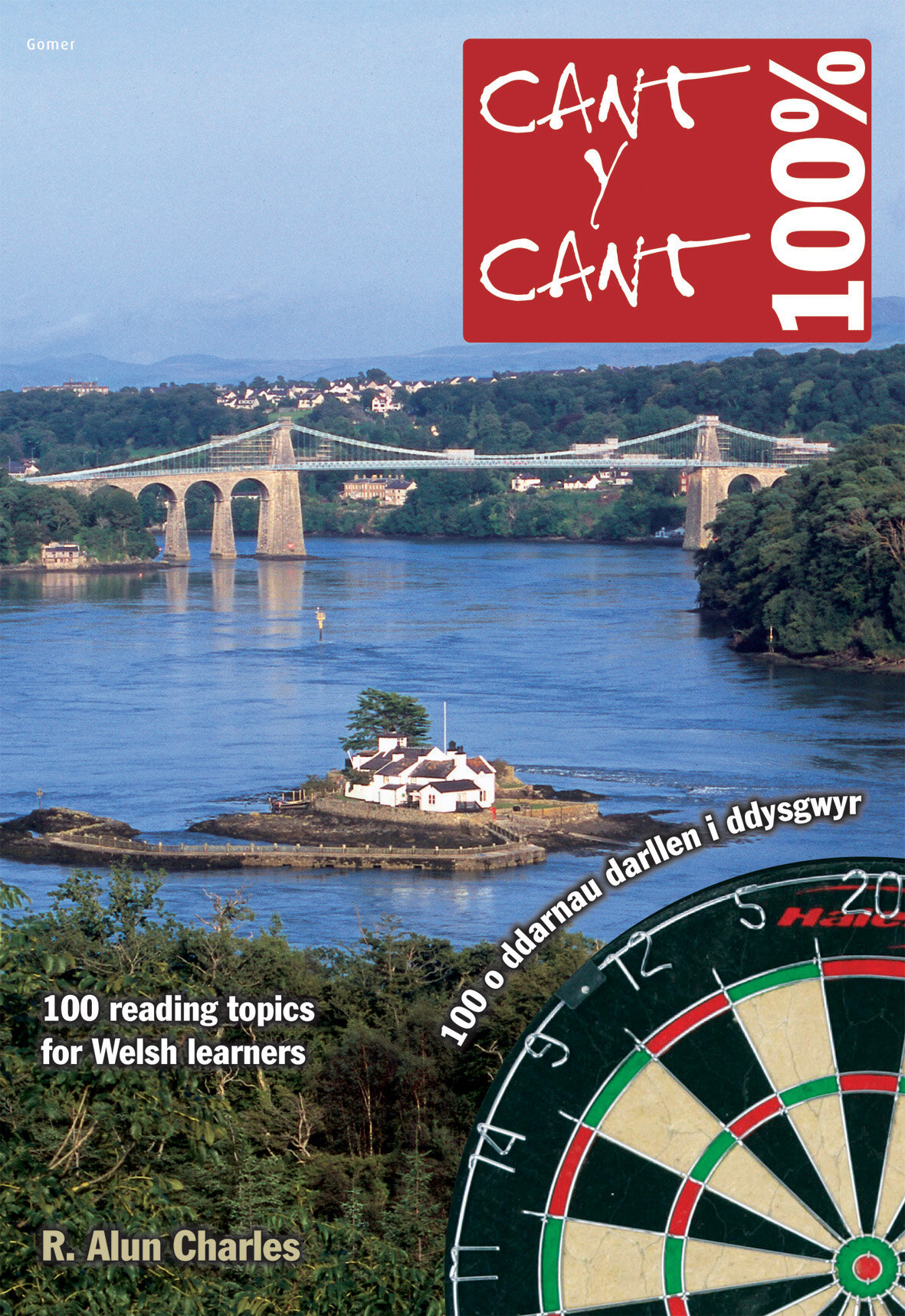 Cant Y Cant 100% Book Cover showing bridge over water in North Wales