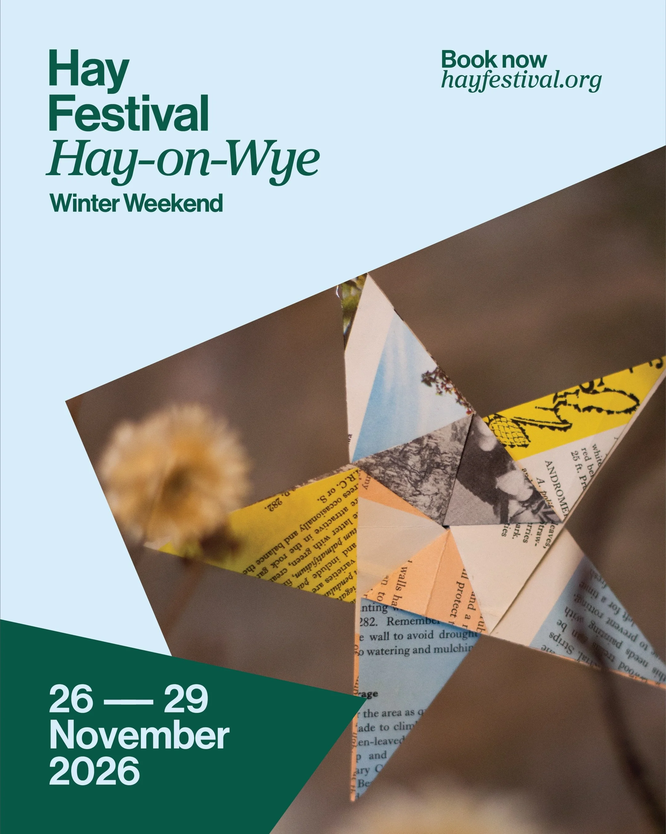 I am incredibly excited to be back at the @hayfestival Winter Weekend this year. Where better to discover a new book, encounter a new idea and be inspired by the rich and varied stories that can take you on a journey somewhere unexpected? 📖 

One st