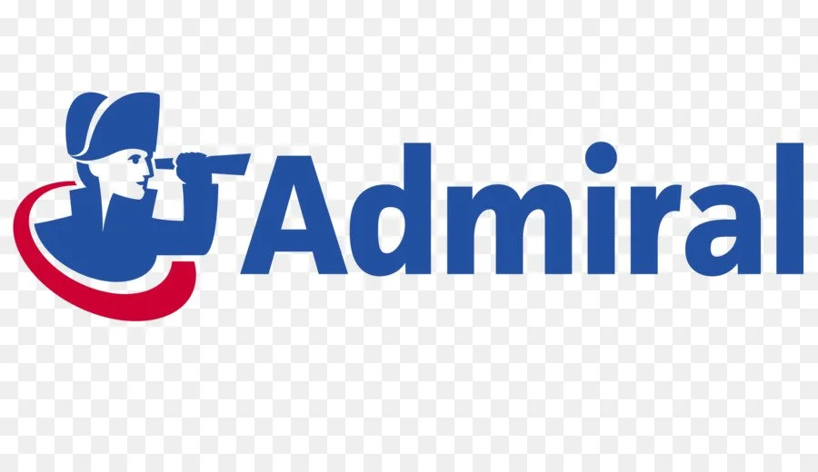 Logo of Admiral featuring a sailor looking through binoculars next to the word 'Admiral' in blue text.