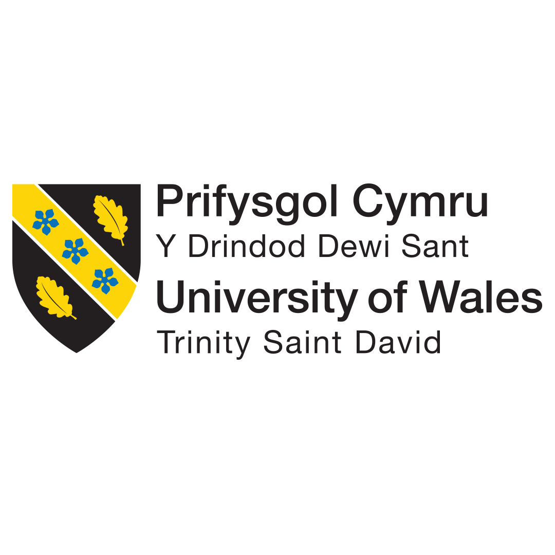university of wales trinity st david logo with navy and yellow crest