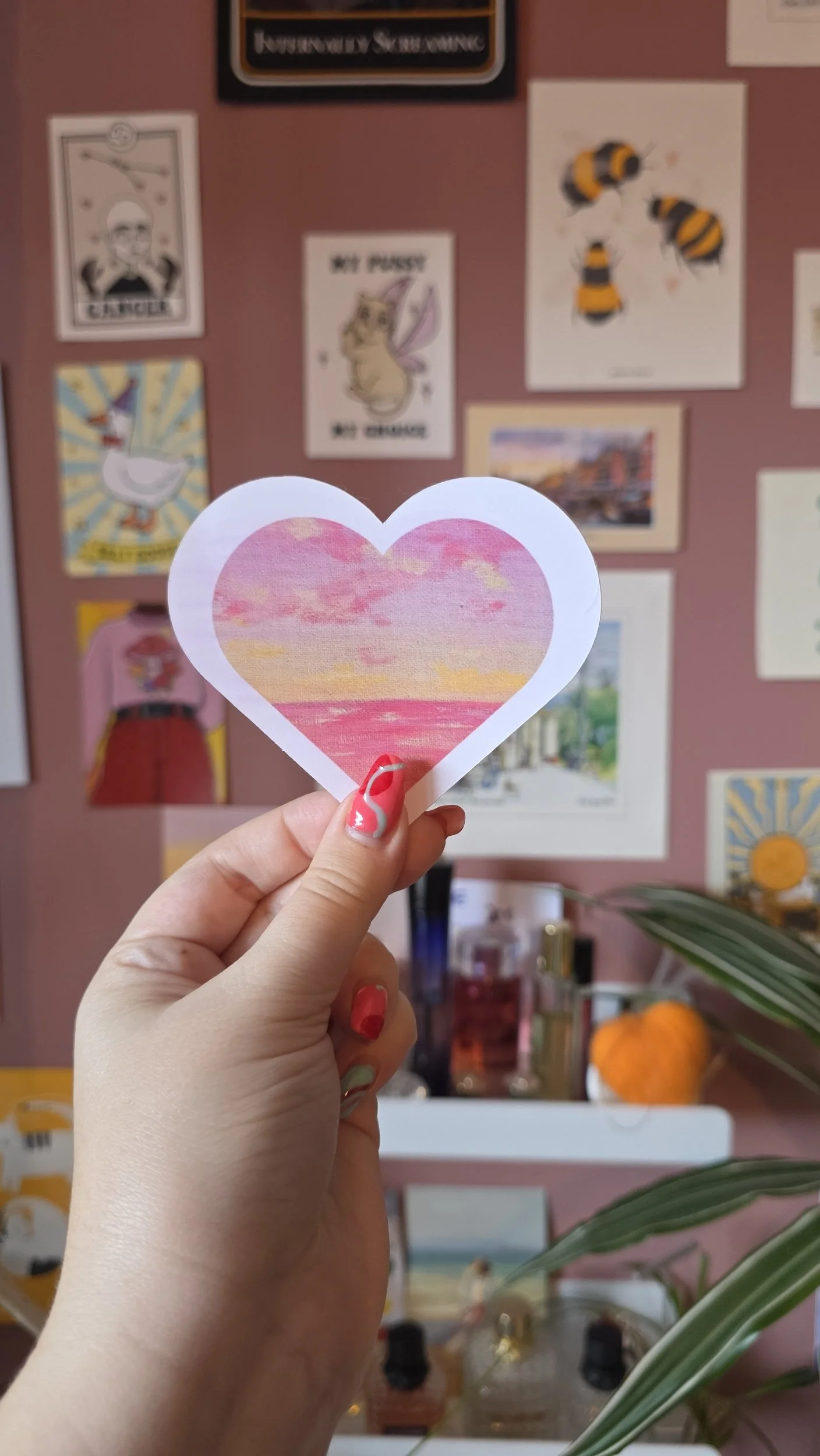 Anywhere Print - Pink Heart