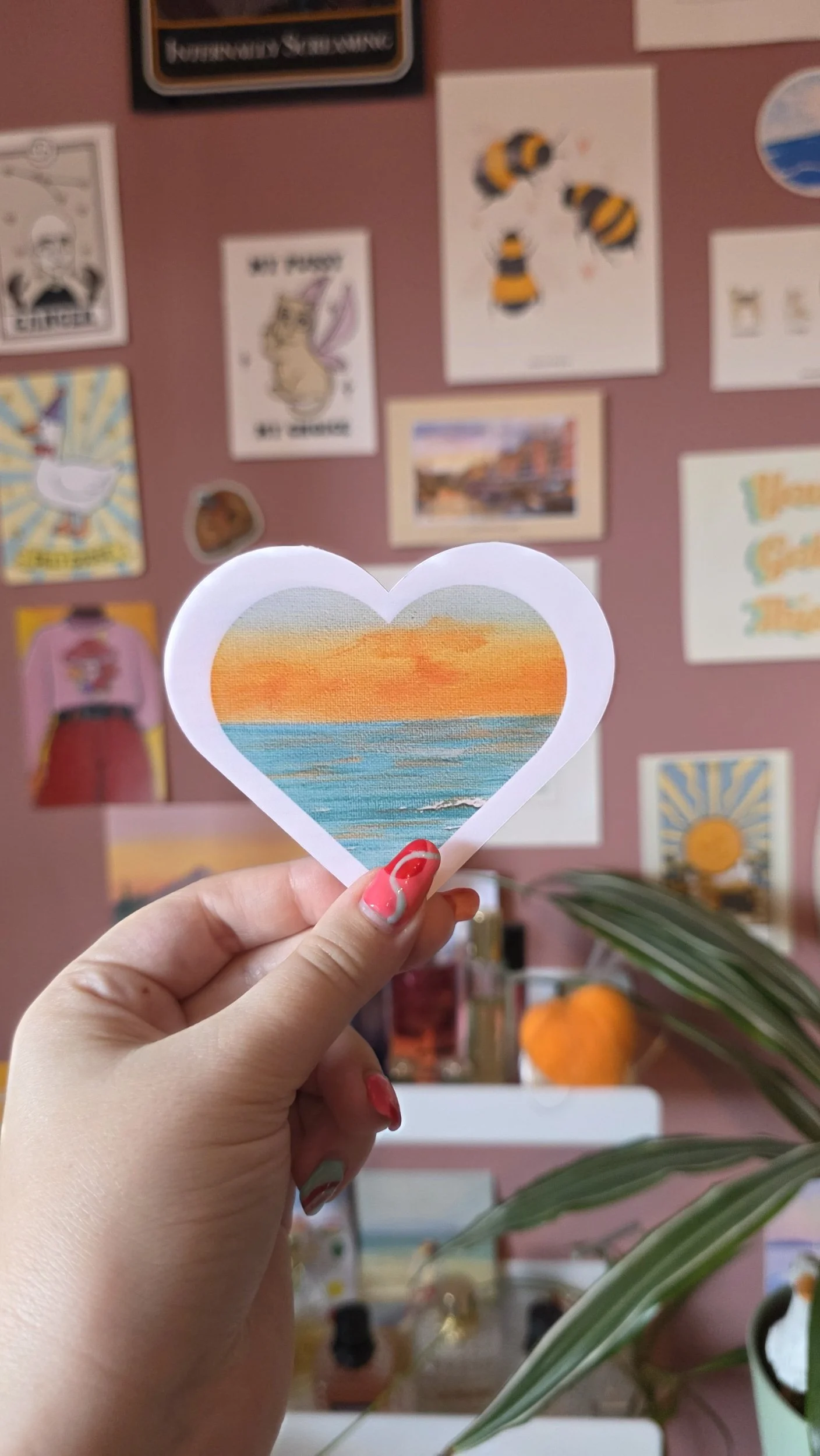 Anywhere Print - Orange Heart