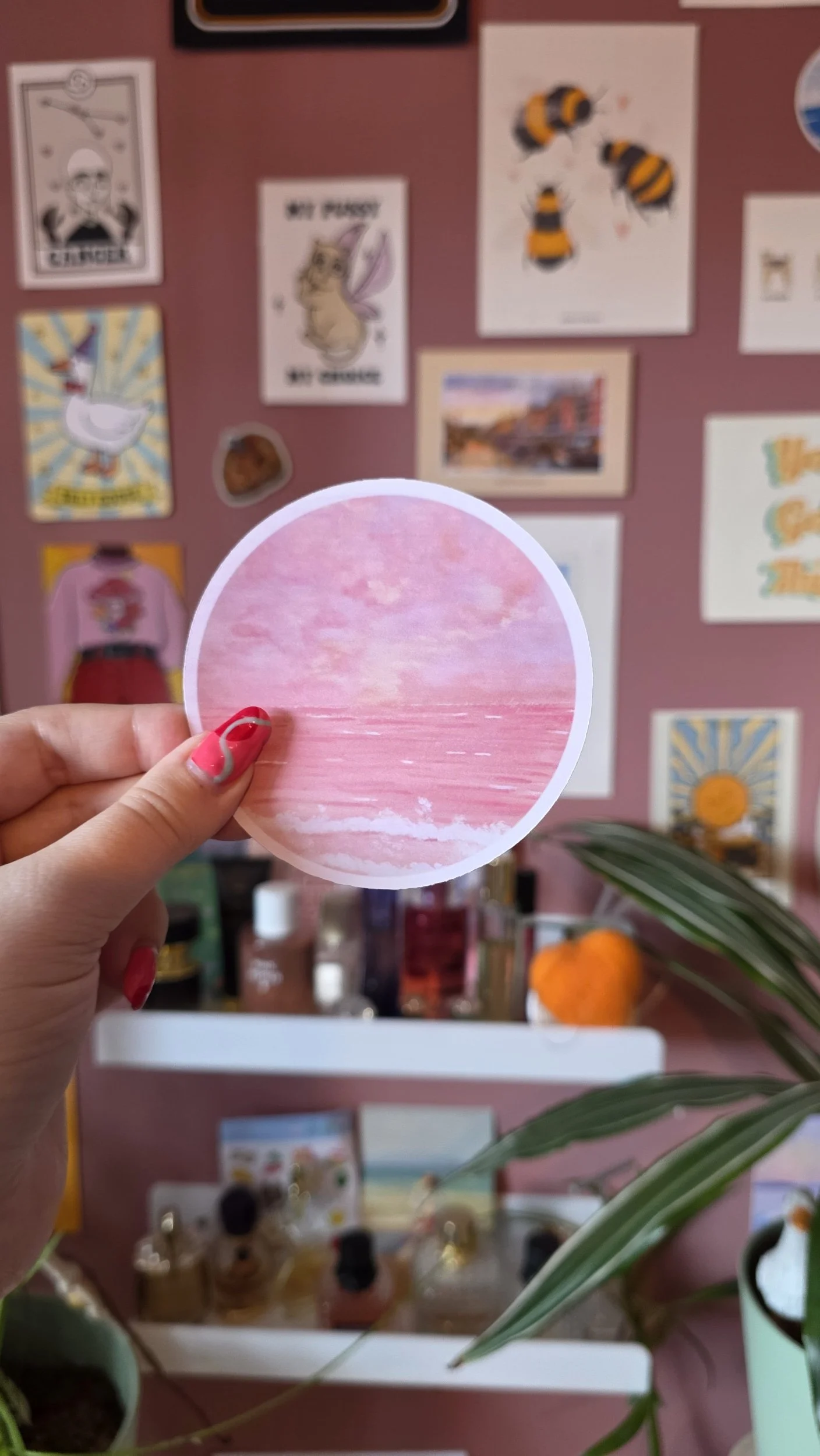 Anywhere Print - Pink Circle
