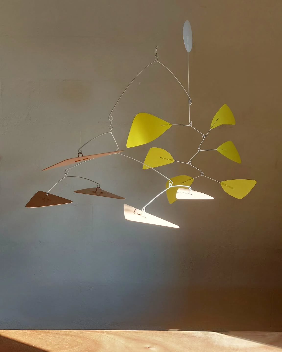 SOLITO mobiles are each unique and carefully fabricated by hand in Mallorca. If you do not find one that suits your home or office space, we are capable of creating custom pieces on commission, like this Zaniah design,  converted to smaller dimension
