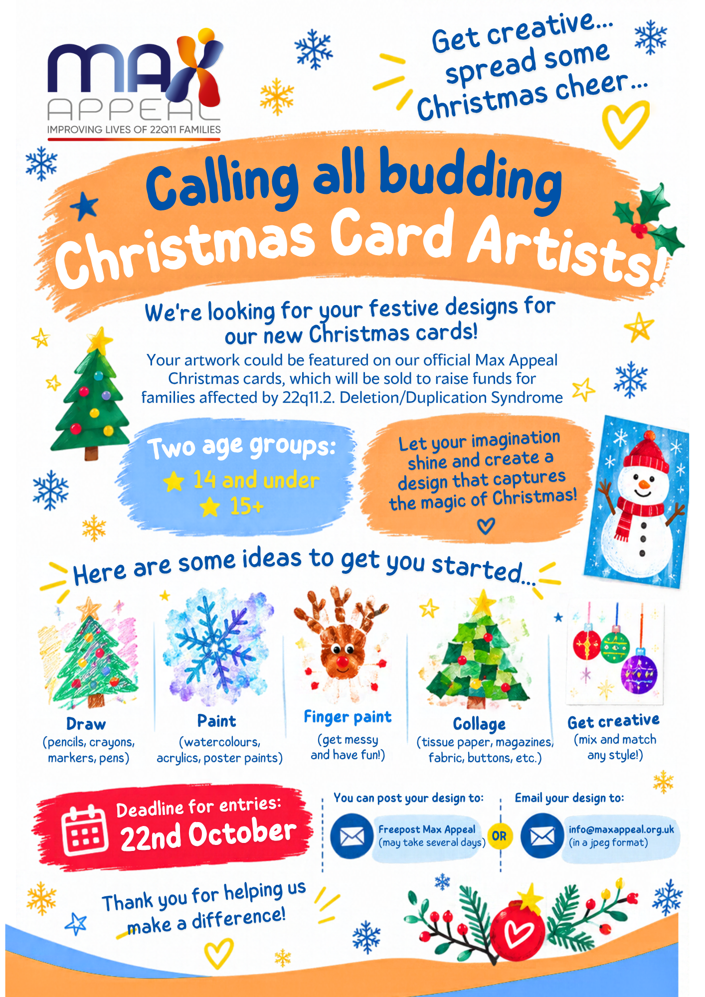 Calling all budding Christmas card artists