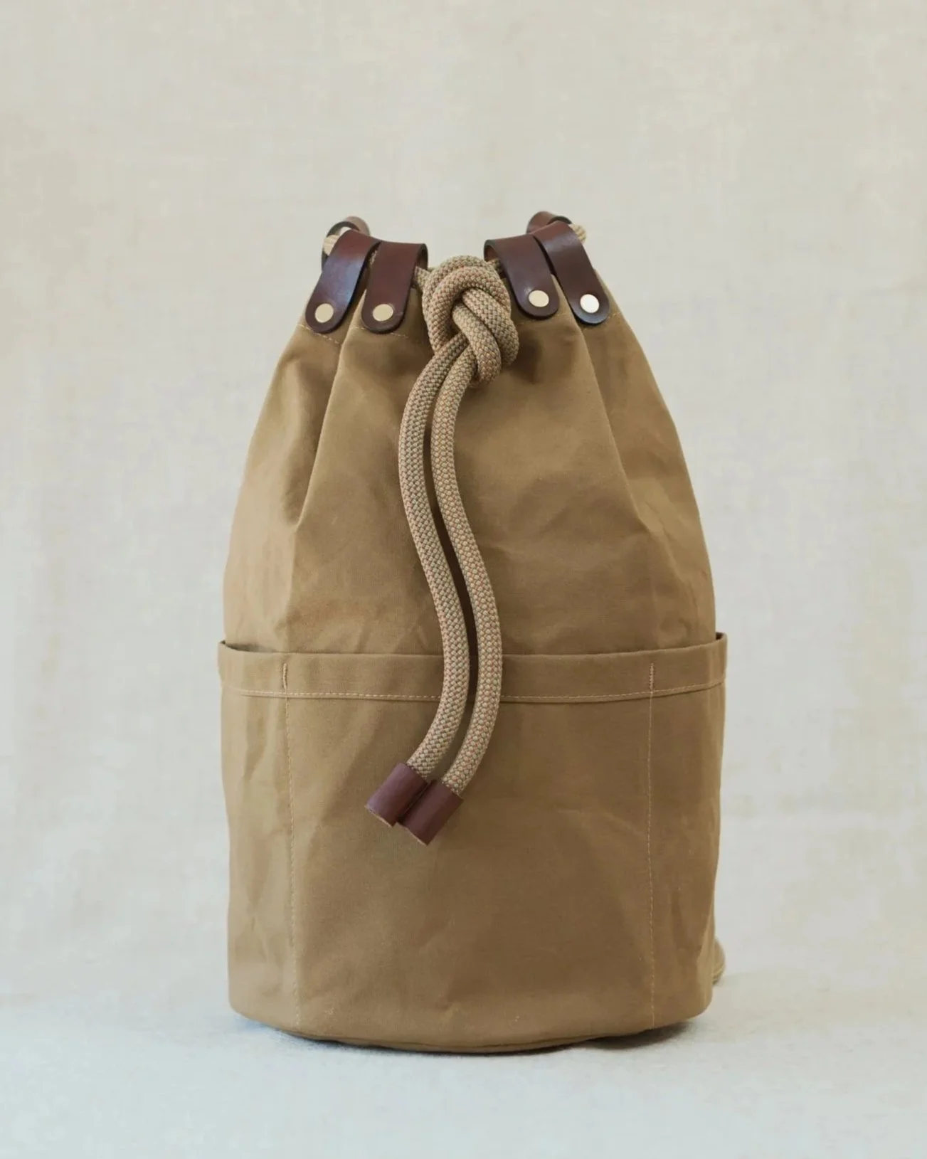 Ditty Bag 'Tan + Gold' (made to order)