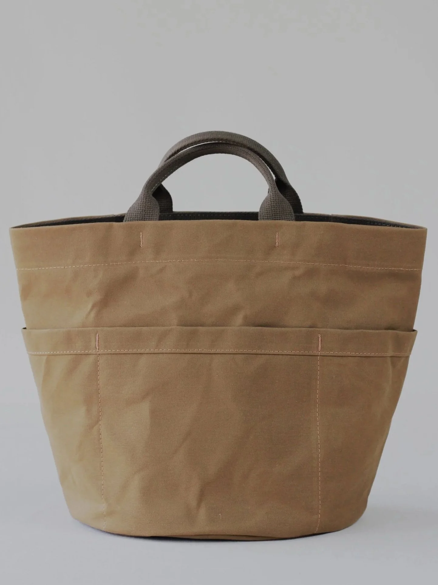 Canvas Tool Bucket 'Tan + Moss'