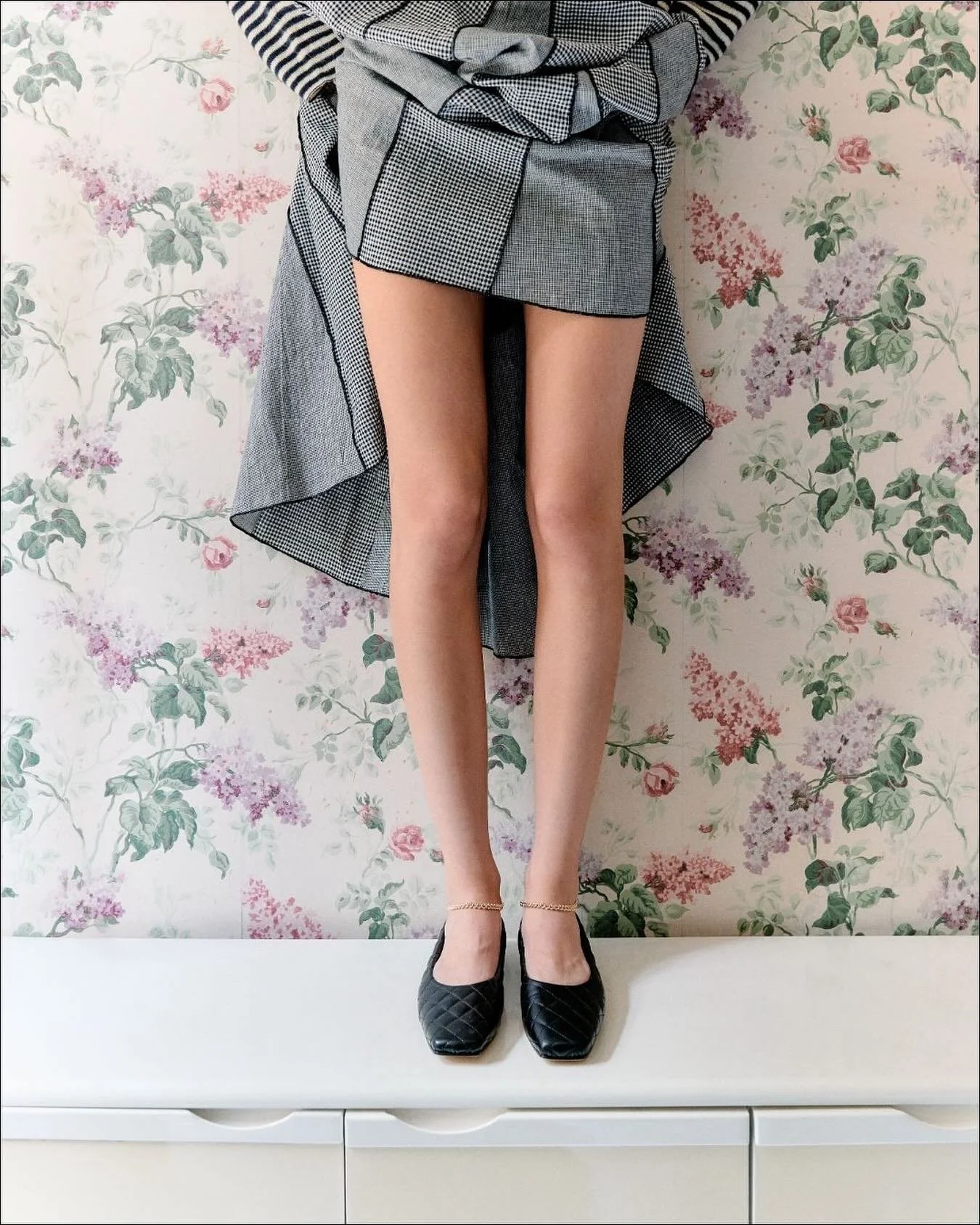 Augusta Ballet Flats, with a hint of plush comfort: discover the Matelass&eacute; style at the link in bio