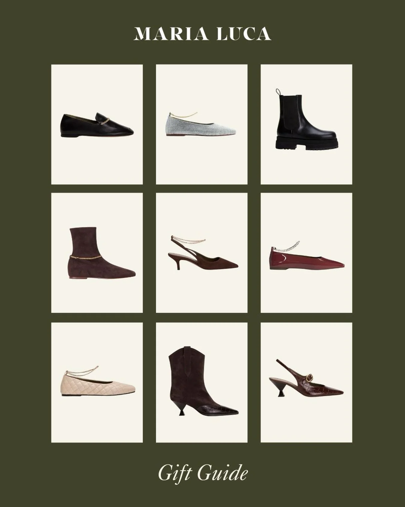 No festive look is complete without the right shoe &ndash;&nbsp;and the right shoe is in our Gift Guide.

Order by December 19th to receive your new pair by Christmas.