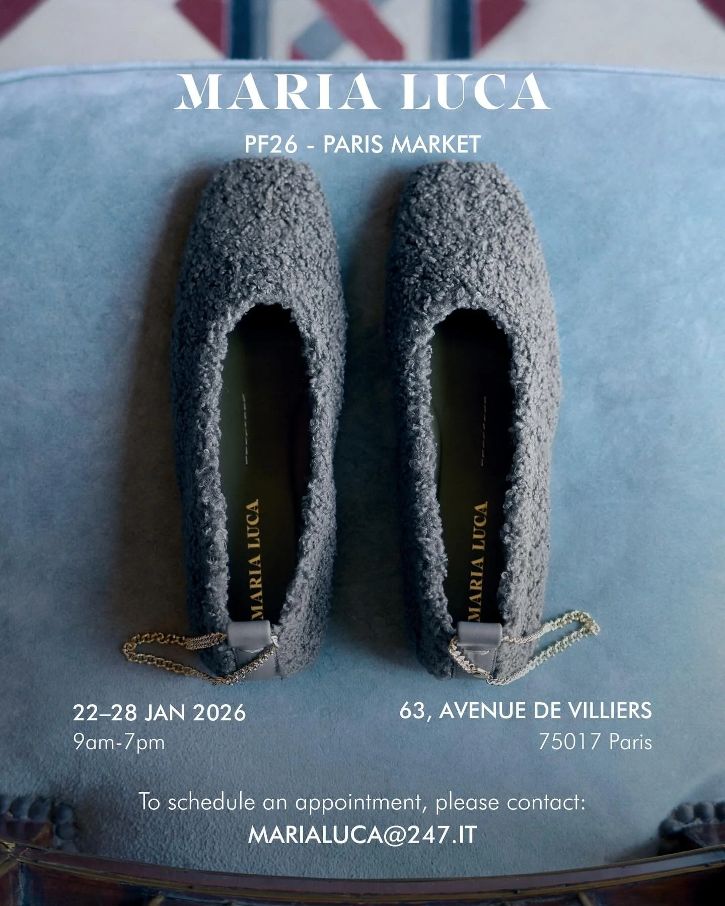 Paris is calling.
Come preview the new collection &ndash; unveiled exclusively from 22&ndash;28 January.

Book your appointment now.