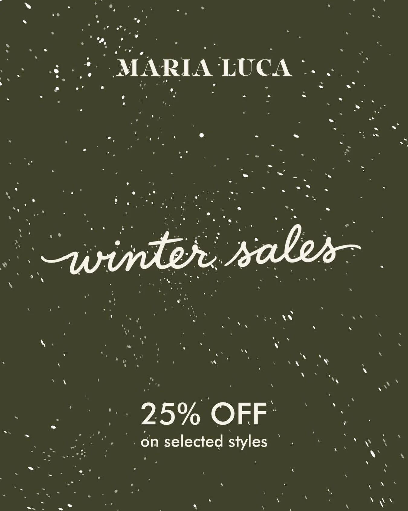 New year, new go-to styles.

Until January 30th, enjoy 25% off on curated pieces that define the season.

Explore the selection online.