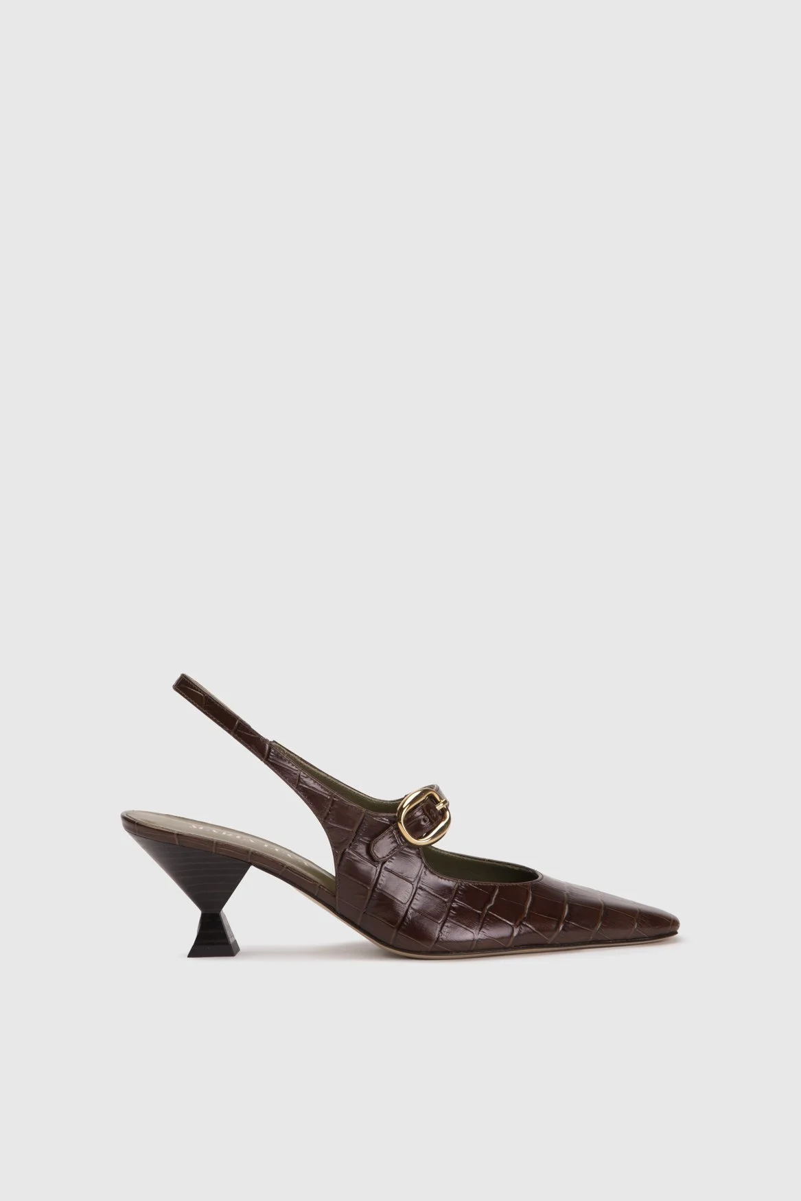 Chocolate Printed Natalia Slingback