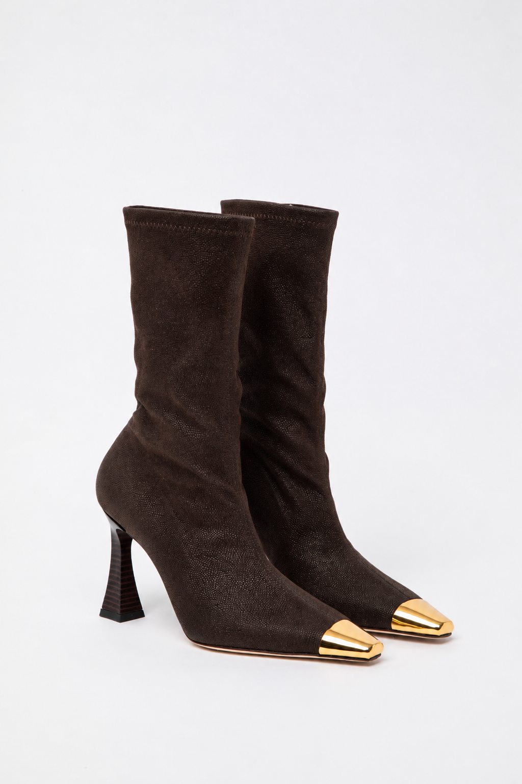 Dark Brown Poppy Bootie
