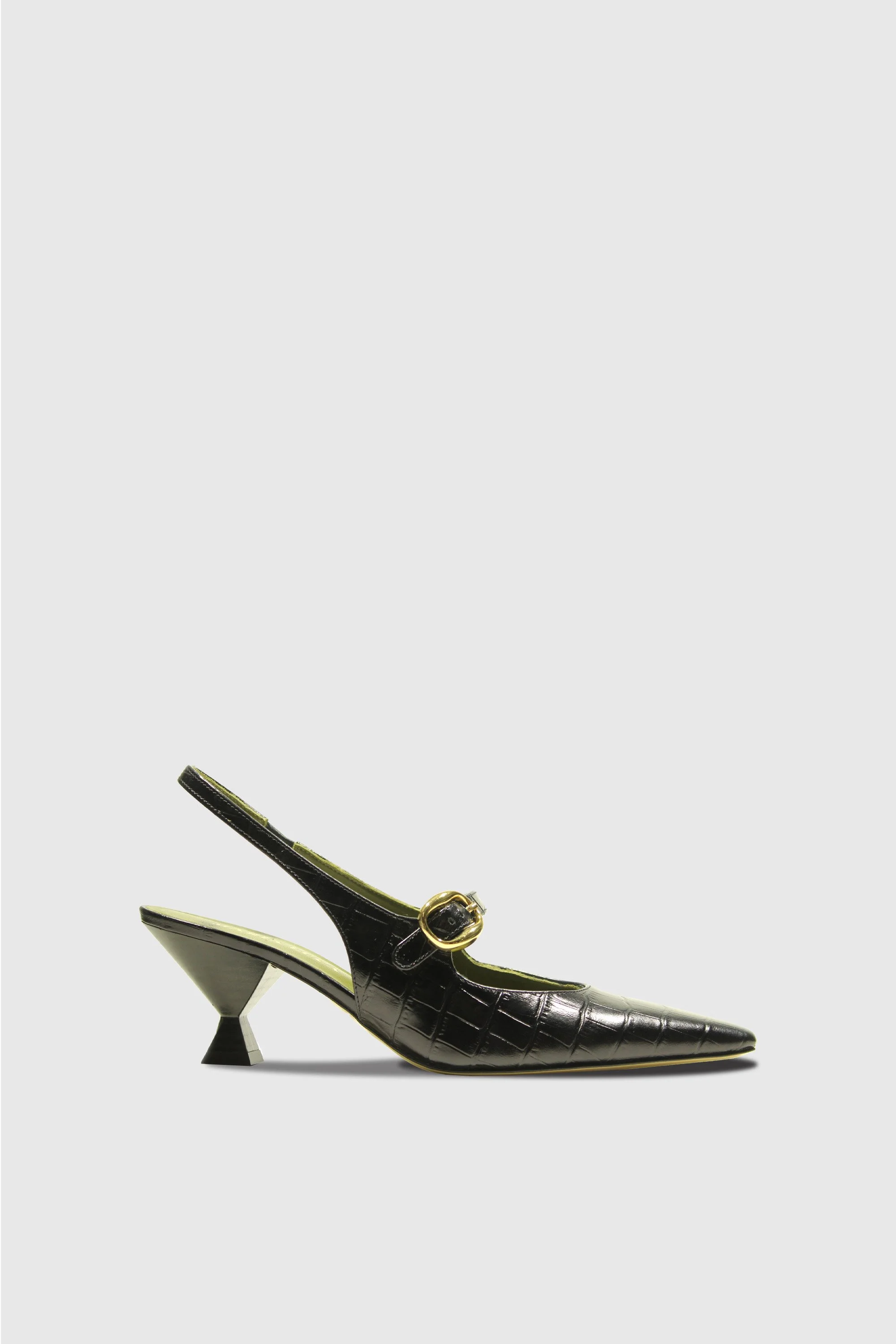 Black Printed Natalia Slingback