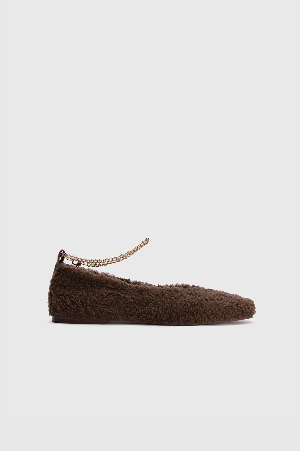 Chocolate Augusta Ballet Flats — MARIA LUCA