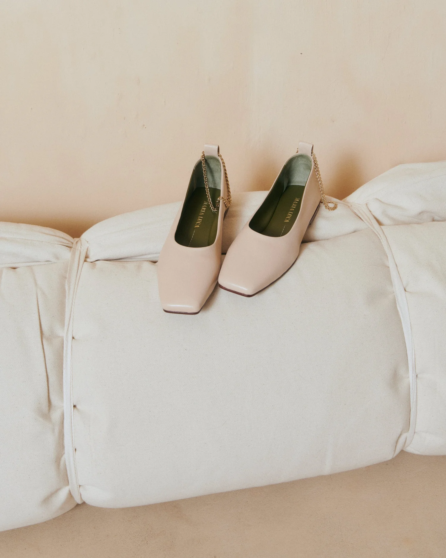 Almond Augusta Ballet Flats — MARIA LUCA