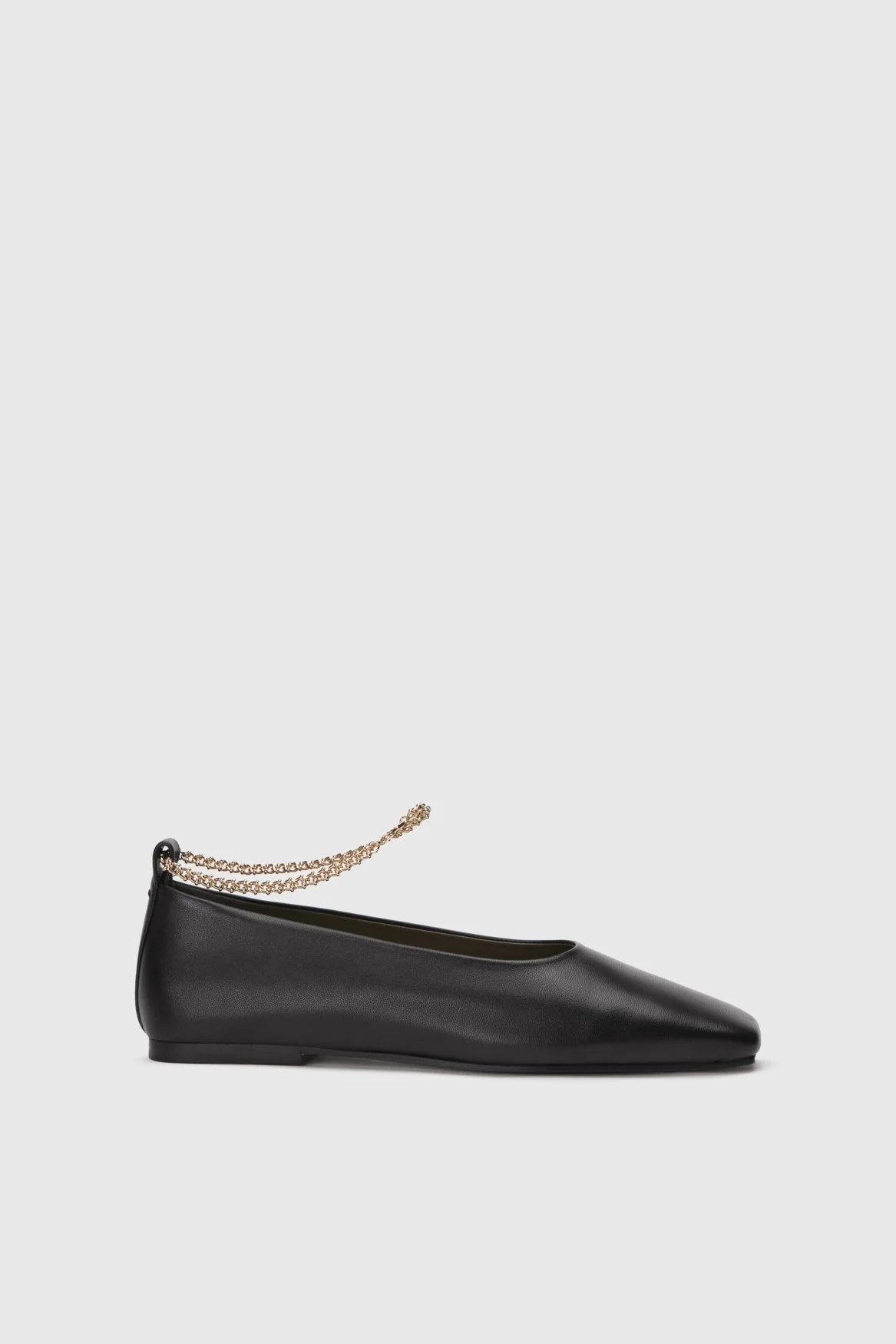 Black Nappa Tibet Augusta Ballet Flats