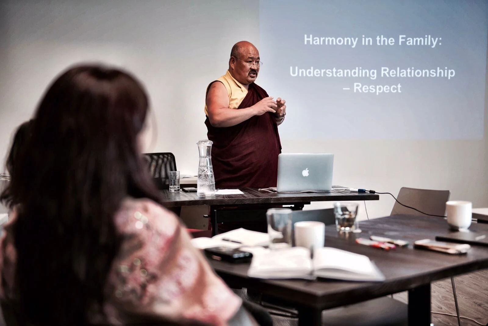 Khenpo Lungtaen Gyotso with friends of {embrace} worldwide