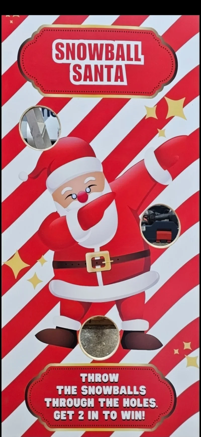 Snowboard Santa
