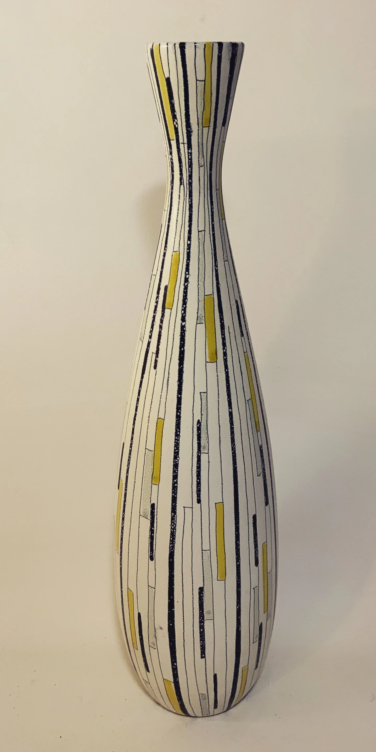 Tall Aldo Londi for Bitossi Patchwork Vase