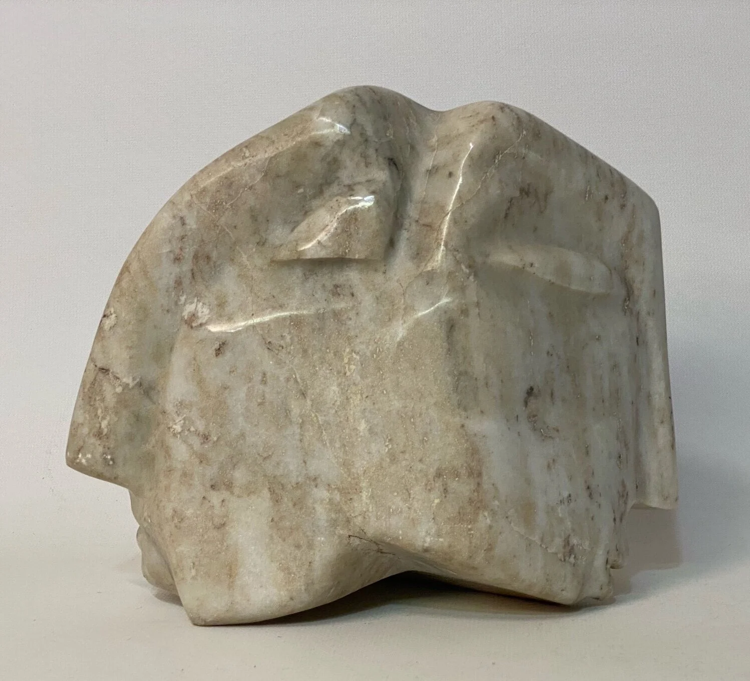 1973 Double Head Marble Sculpture