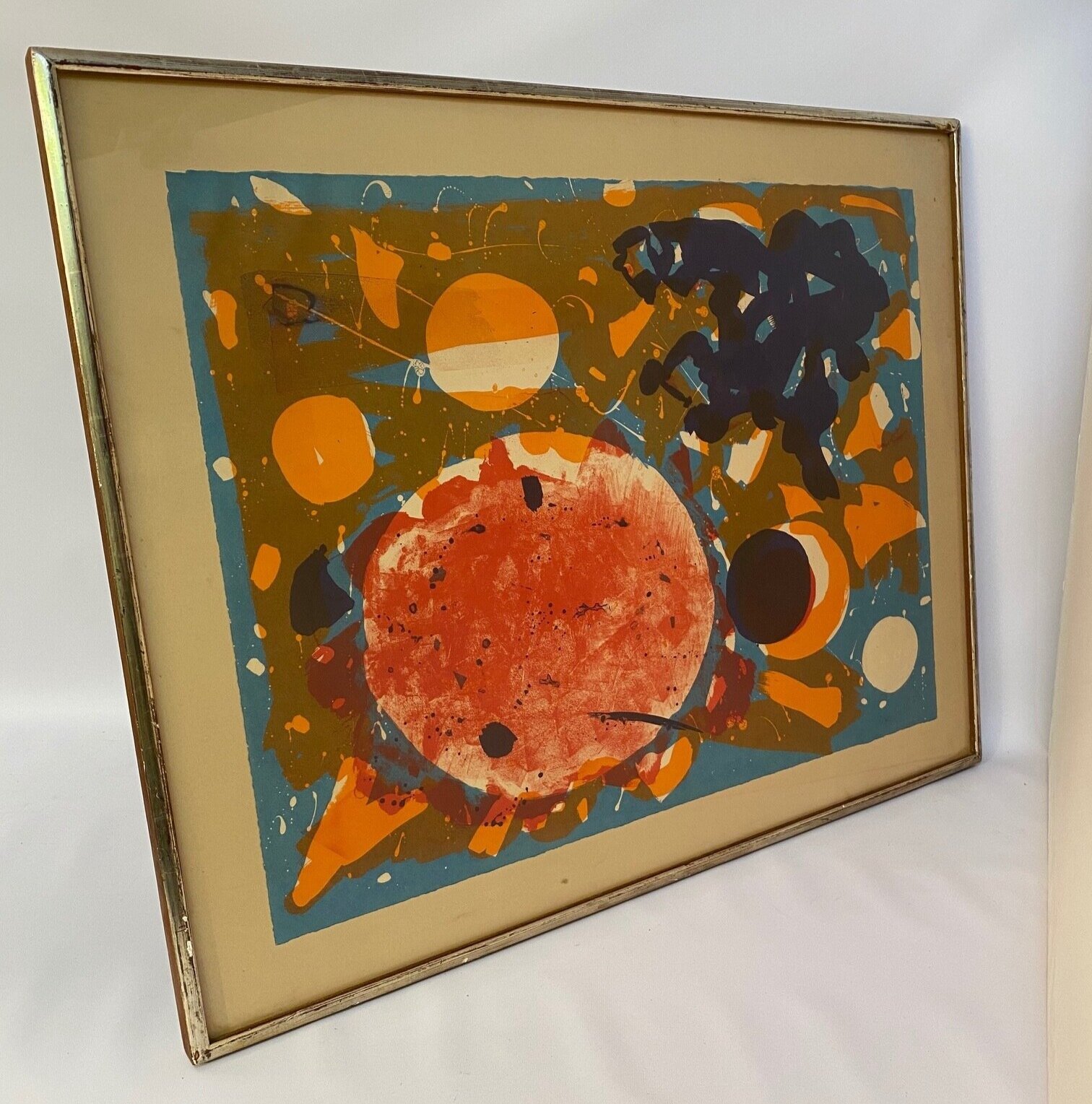 John Grillo 1964 Abstract Expressionist Lithograph