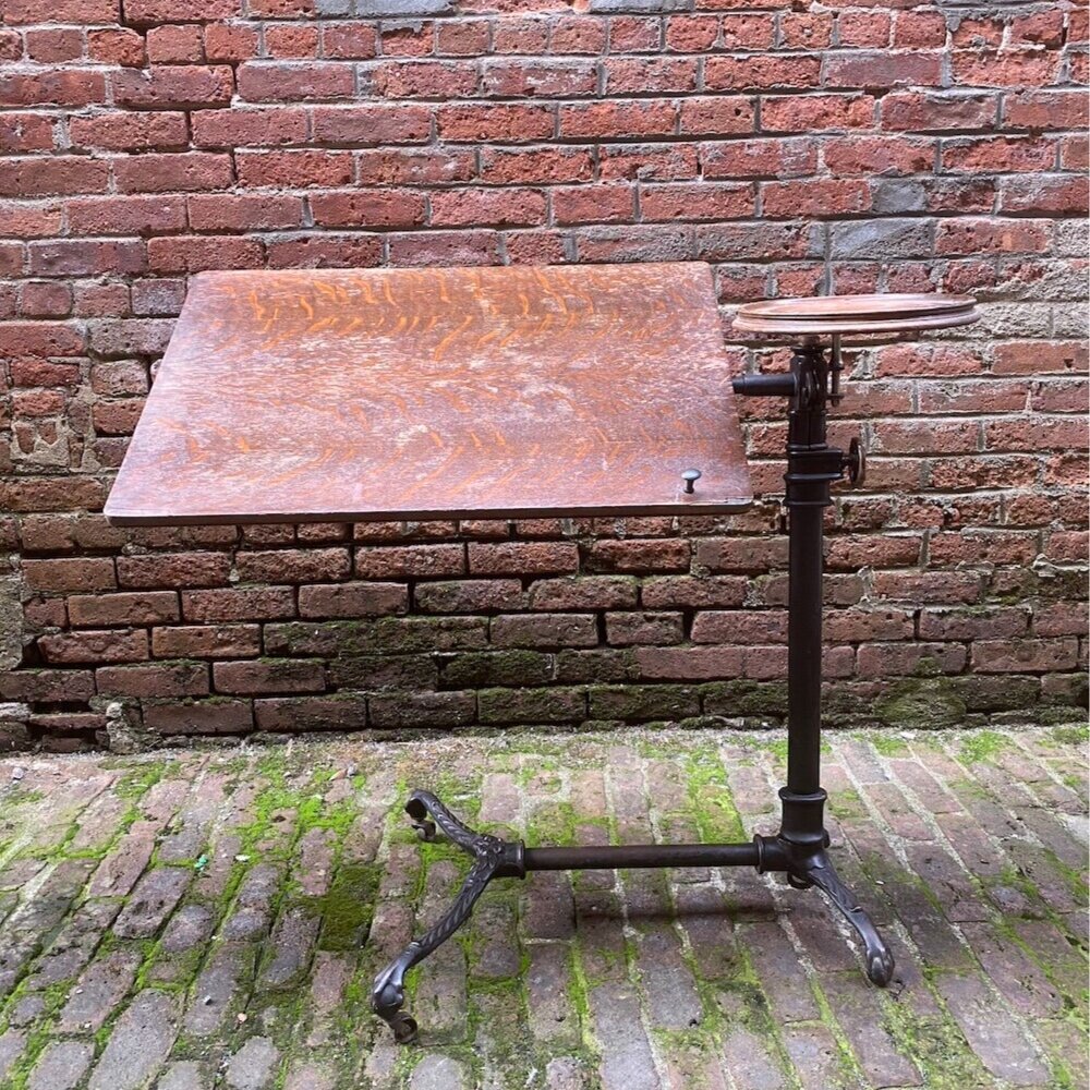J. Foot & Son, London Iron and Oak Drafting Table