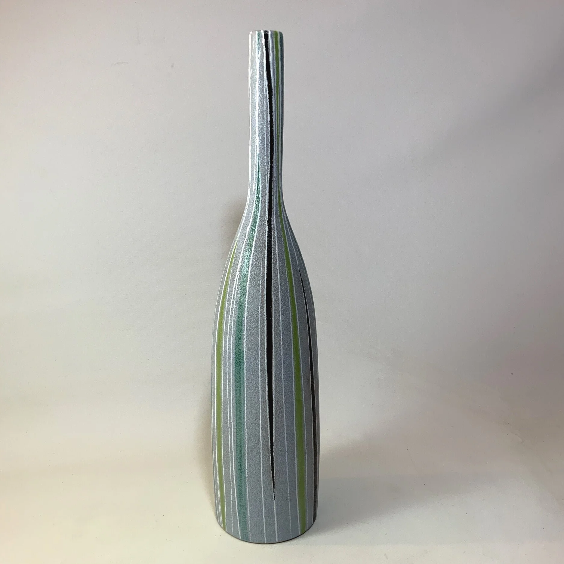 Tall Striped Fratelli Fanciullacci for Raymor Art Pottery Vase