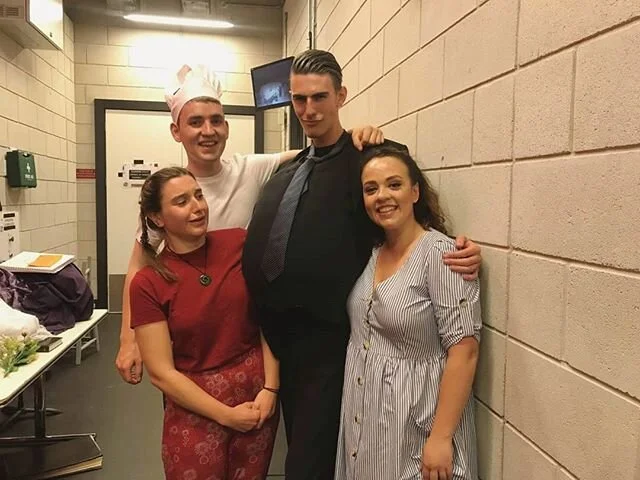 Finishing my first year at @guildhallschool as I mean to continue - a fat and sexy silver fox 😅

I had so much fun singing the Omelette Quartet from Doctor Miracle by Lecocq with these gorgeous people. Thanks to Johnny Ramster and Liz Marcus for expertly leading us in this madness! 
#alwayscastasthesexyone #typecast #operetta #omelette