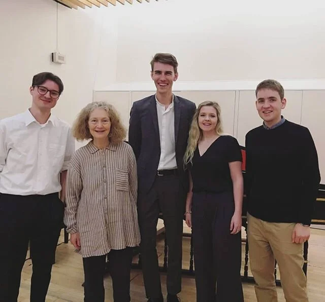 I had the absolute pleasure of singing Bach in a masterclass with Dame Emma Kirkby at @guildhallschool today. I love this music so much, and it was an incredible opportunity to work with one of the top performers in this field. 
#baritone #bach #ichhabegenug #ichfreuemich #baroque #earlymusic #harpsichord