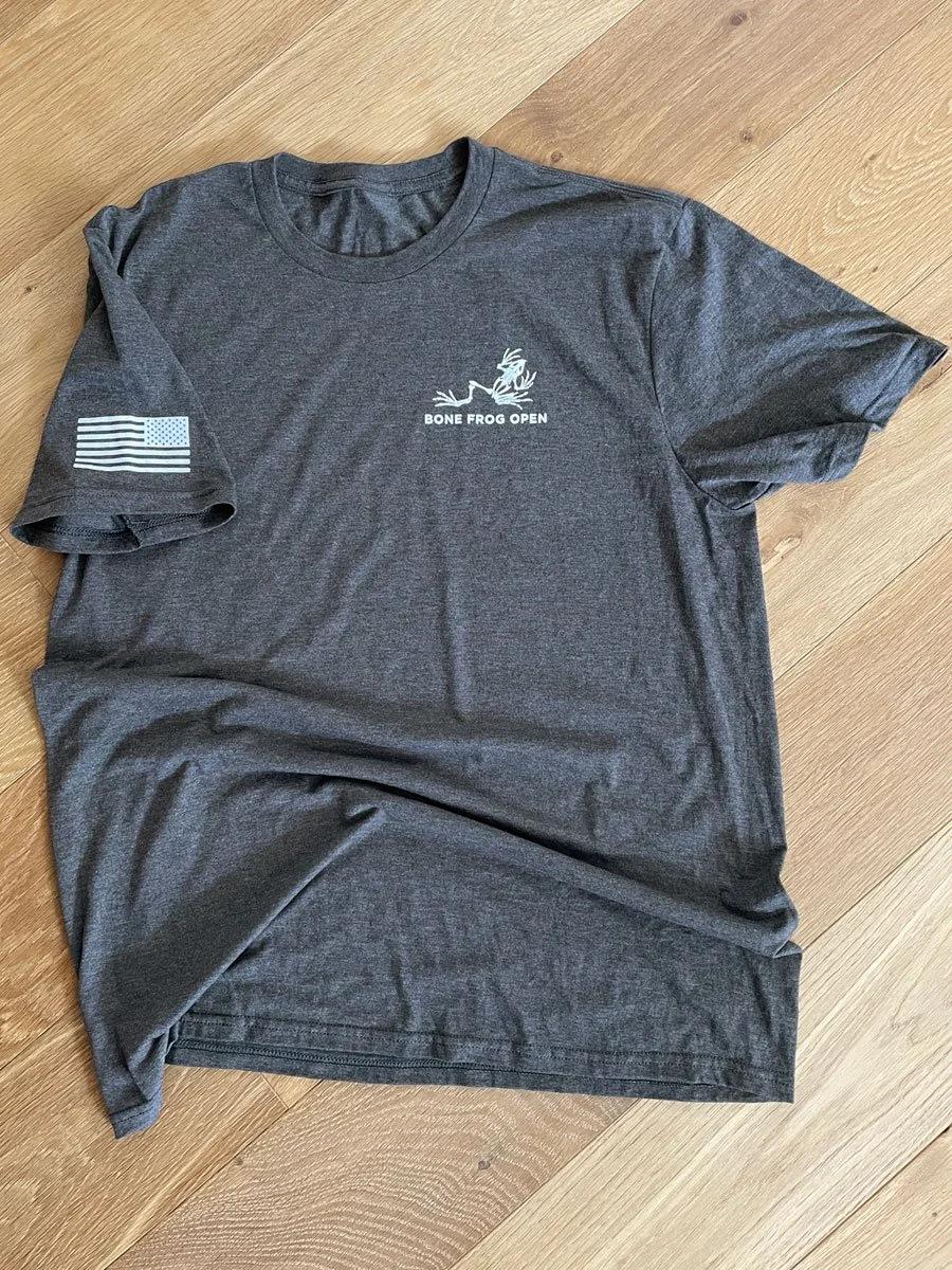 Bone Frog Open T-Shirt | Charcoal 