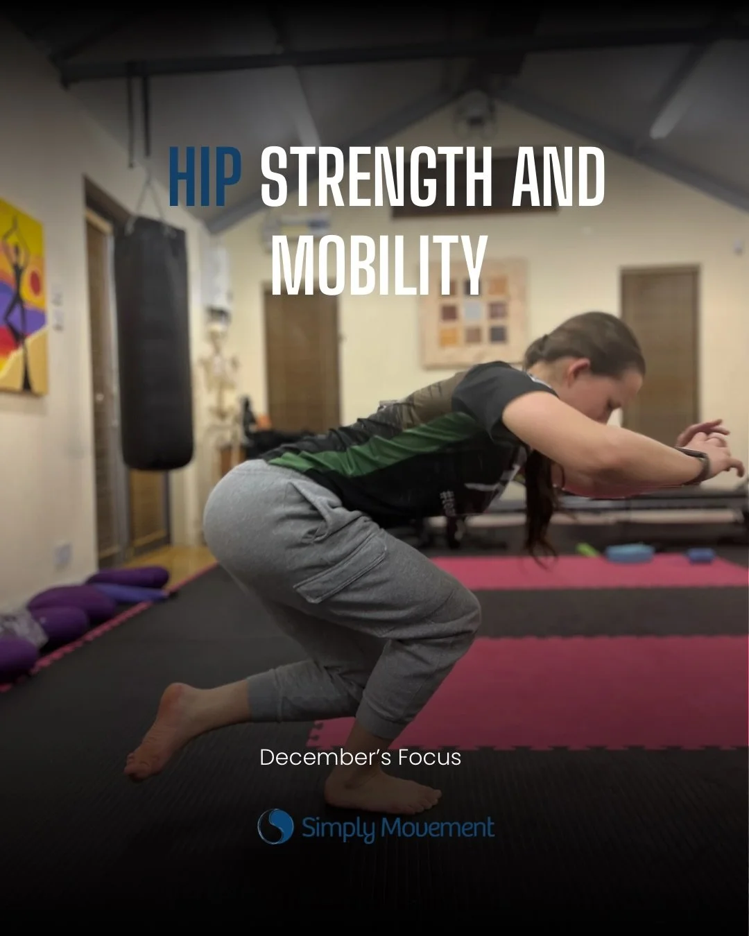 This month&rsquo;s hip focus is all about strength and mobility. We&rsquo;re preparing and layering movement patterns in the sagittal and frontal plane &mdash; starting from simplicity to build awareness before advancing. Strong, aware hips set the f