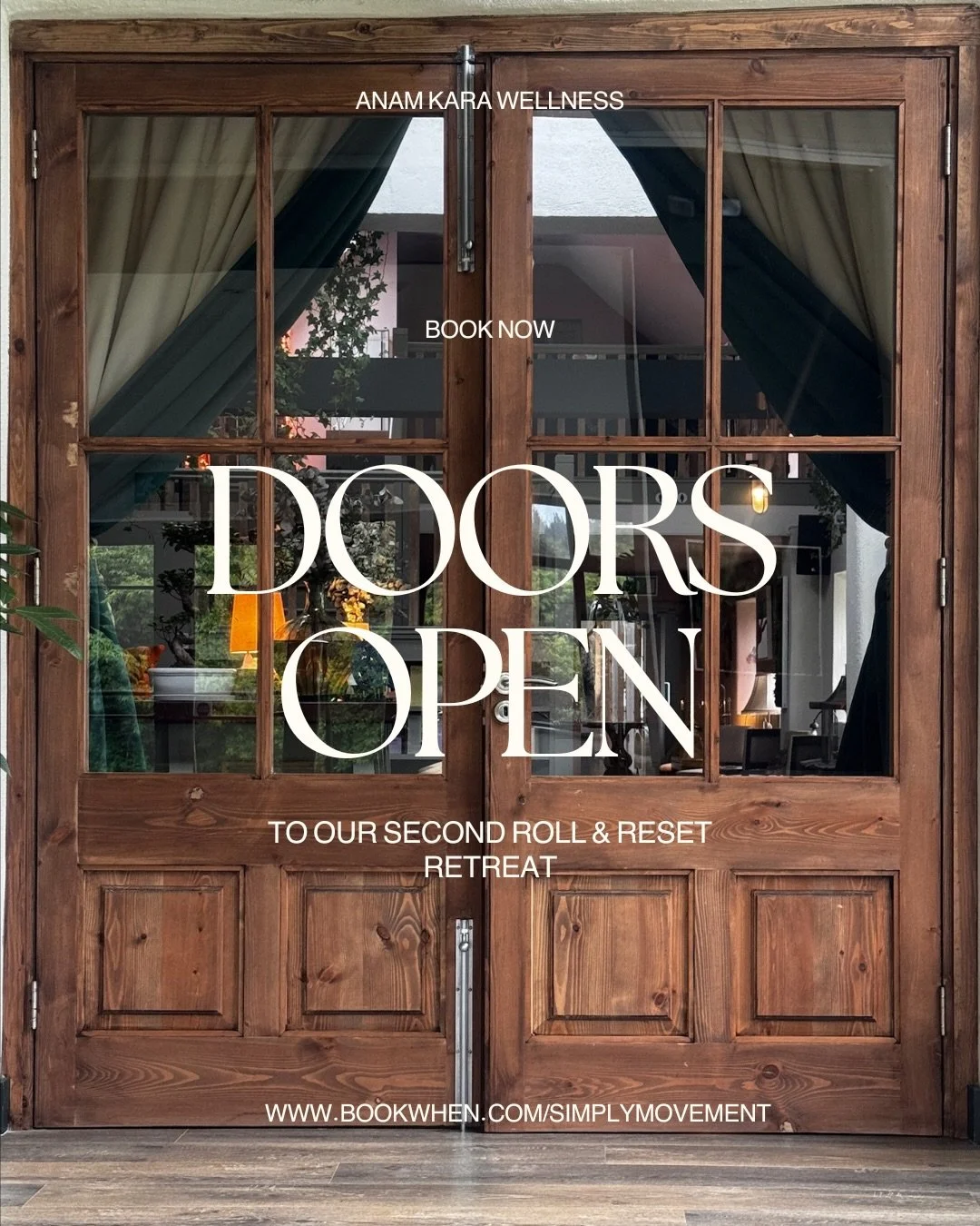 ✨ The doors are officially OPEN ✨

Roll, Reset &amp; Recharge Retreat is BACK 💚🌿

After the beautiful success of our very first retreat day, we are so excited to announce our next retreat experience at Anam Kara Wellness on July 19th 

We&rsquo;ve 