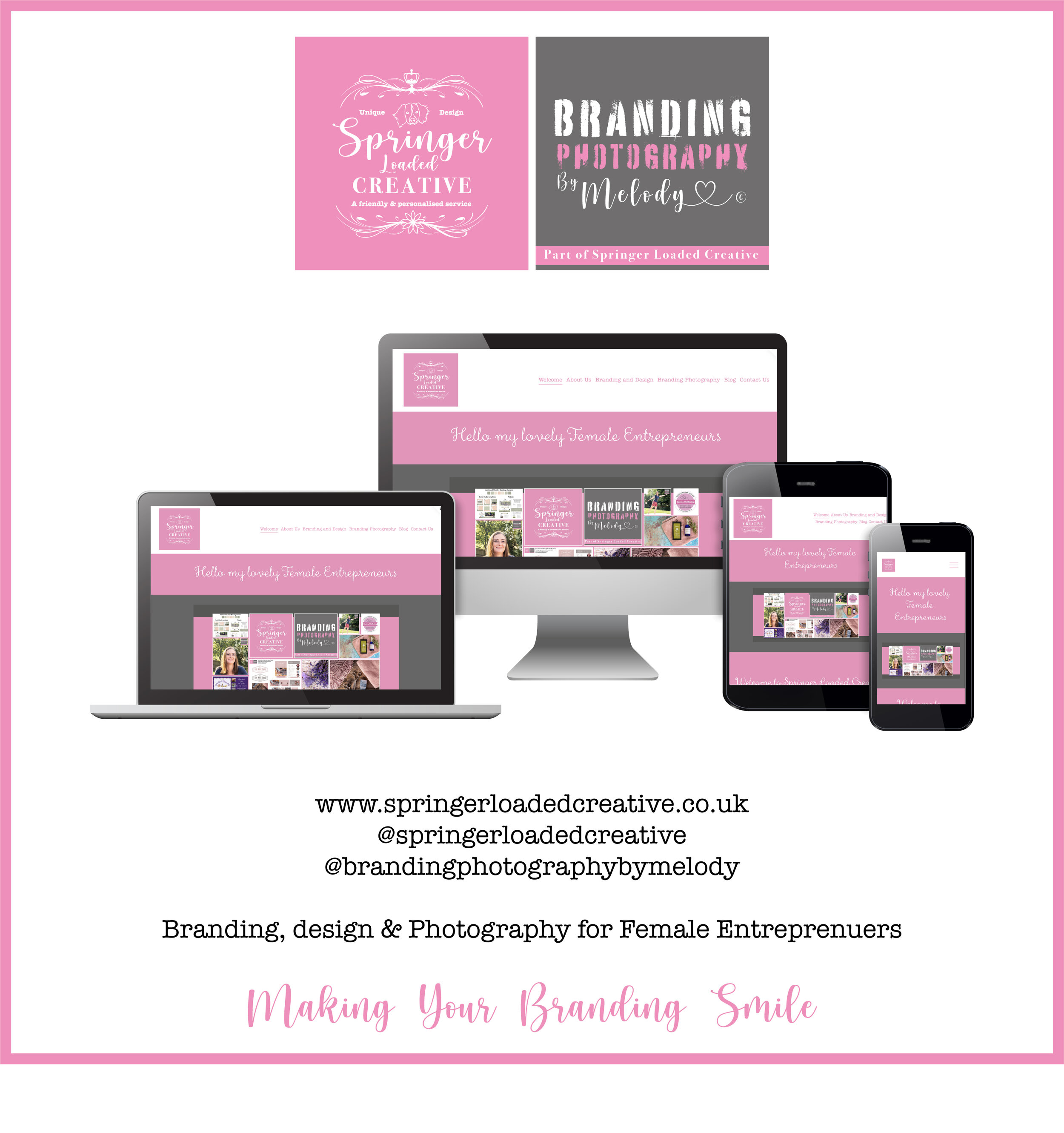 Updated website - Branding for female entrepreneurs