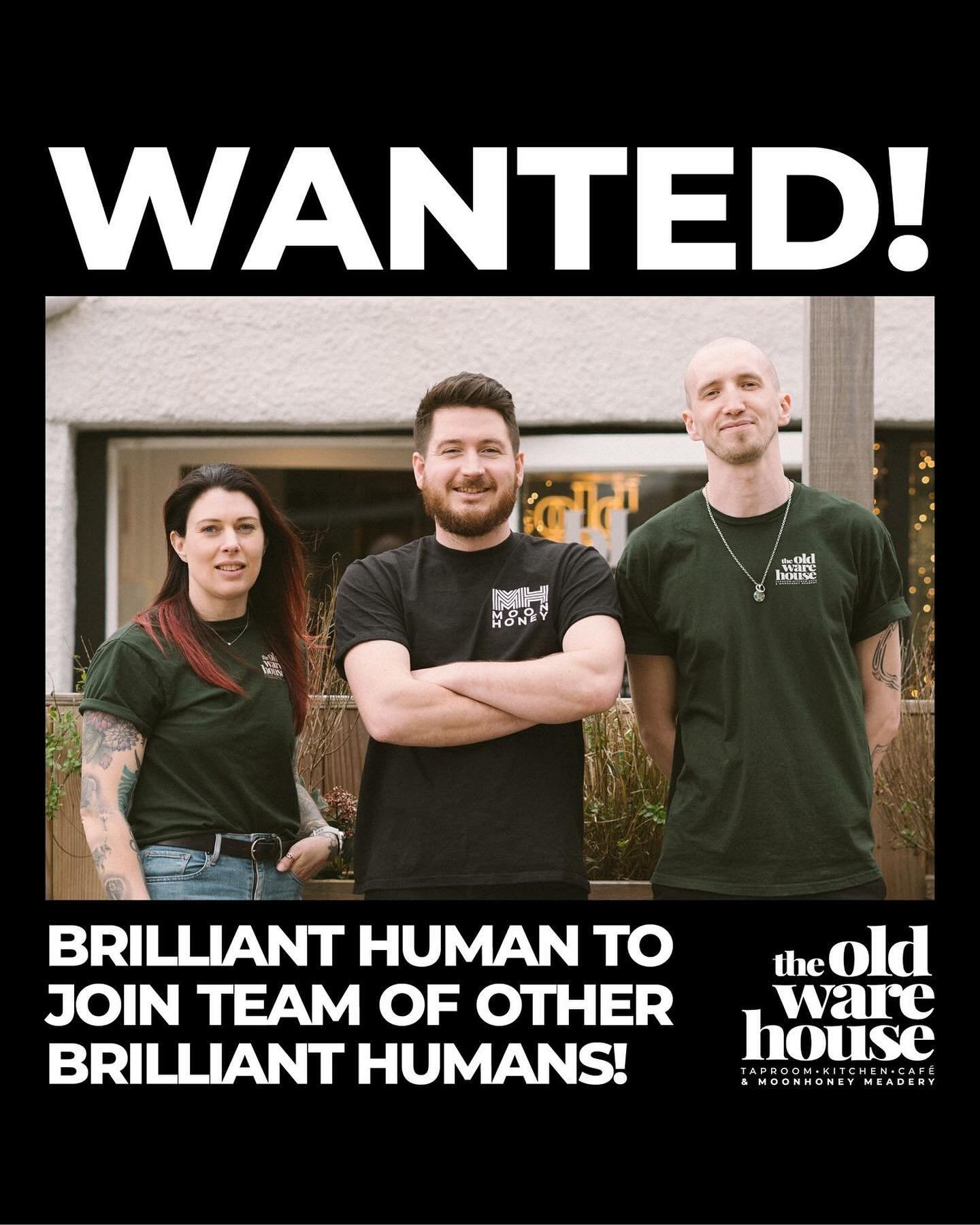 WANTED&hellip;BRILLIANT HUMAN TO JOIN TEAM OF OTHER BRILLIANT HUMANS!
 
It&rsquo;s not impossible&hellip;but perhaps unlikely that YOU, the reader of this post, are a dynamic and ambitious senior sous or head chef with great cooking skills and kitc