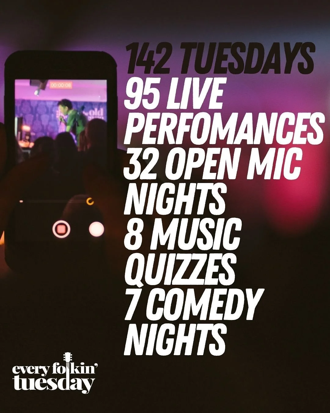 Every Folkin&rsquo; Tuesday 🎻🍻

We&rsquo;ve (not) lost count of how many brilliant EFT nights we&rsquo;ve had at The Old Warehouse. Thank you to our regulars who support us and grass roots music every week, it means the world! 🌍 

We&rsquo;re clos