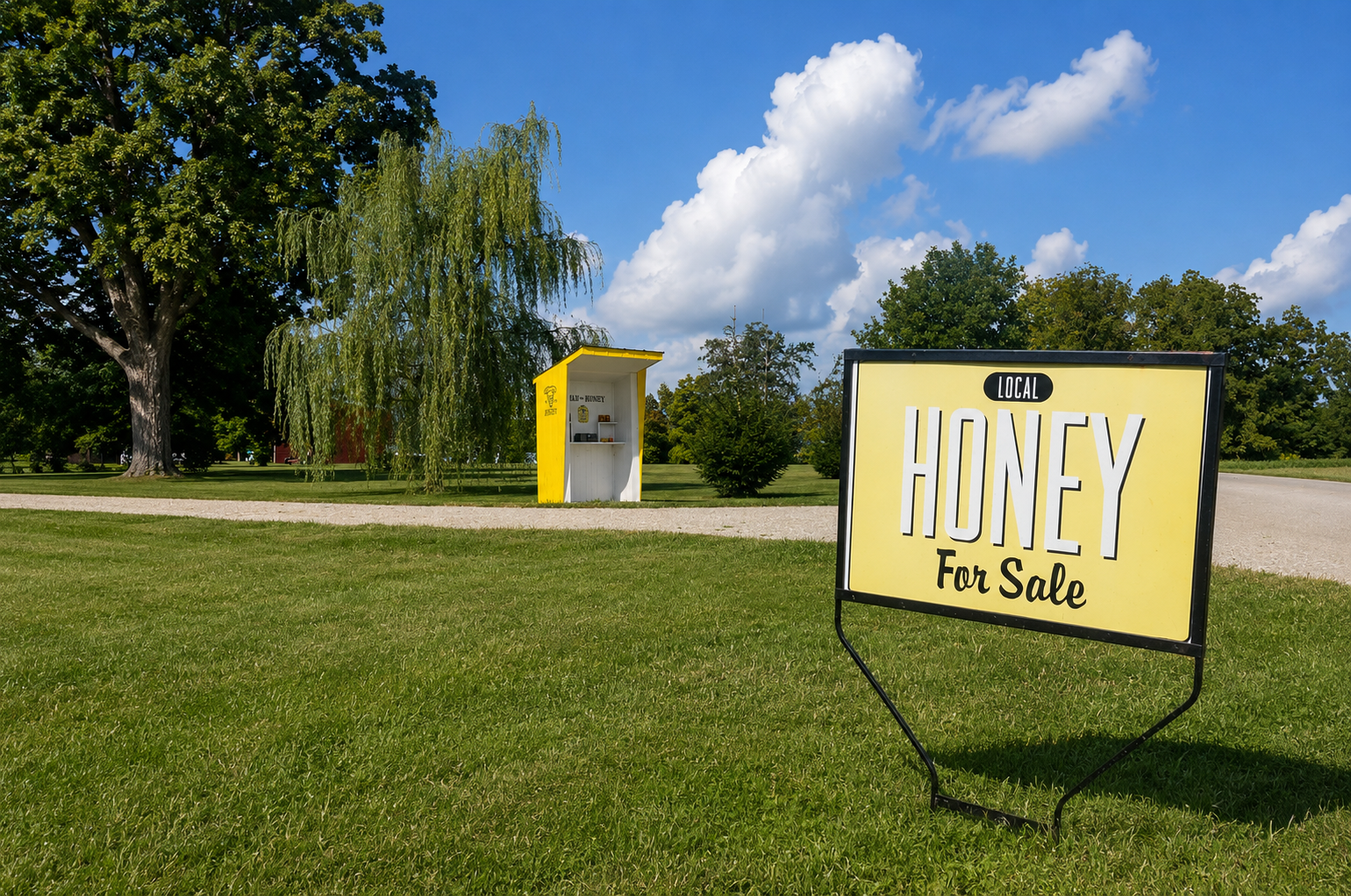 Image of honey stand