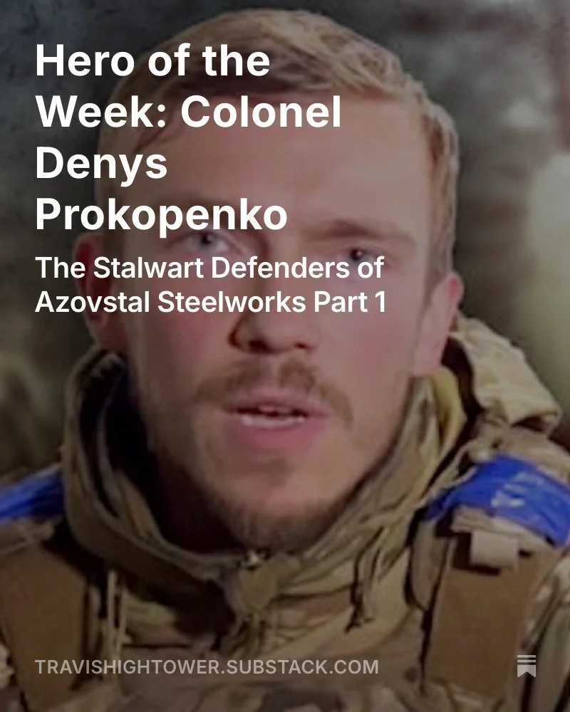 I am late with my article this week. I had a busy weekend so the research phase had to happen Monday. I've been wanting to talk about the #azov for a while now, and I figure I need to start with one of the most famous. If he isn't famous to you . . .