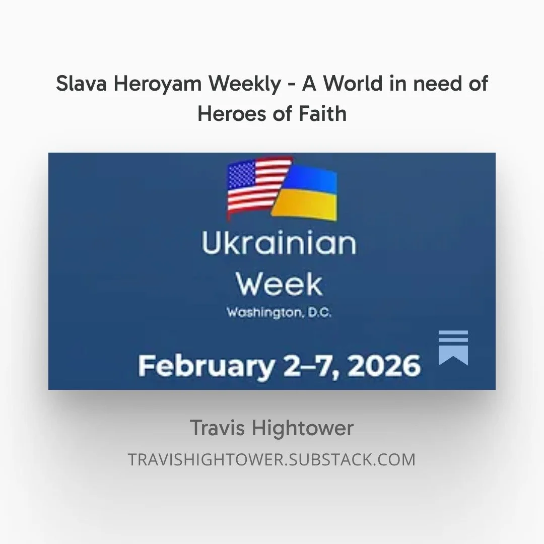 My weekly column is out on substack. This subject covers a conflict of religion and faith that concerns me, and how I hope heroes emerge from events like Ukrainian Week which will counteract those who are only pretending to care about #Ukraine.