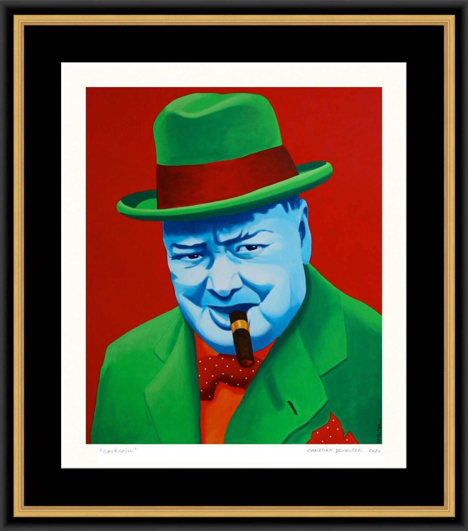 Christian Develter -  Churchill Limited Edition of 50 Framed Lithograph...jpg