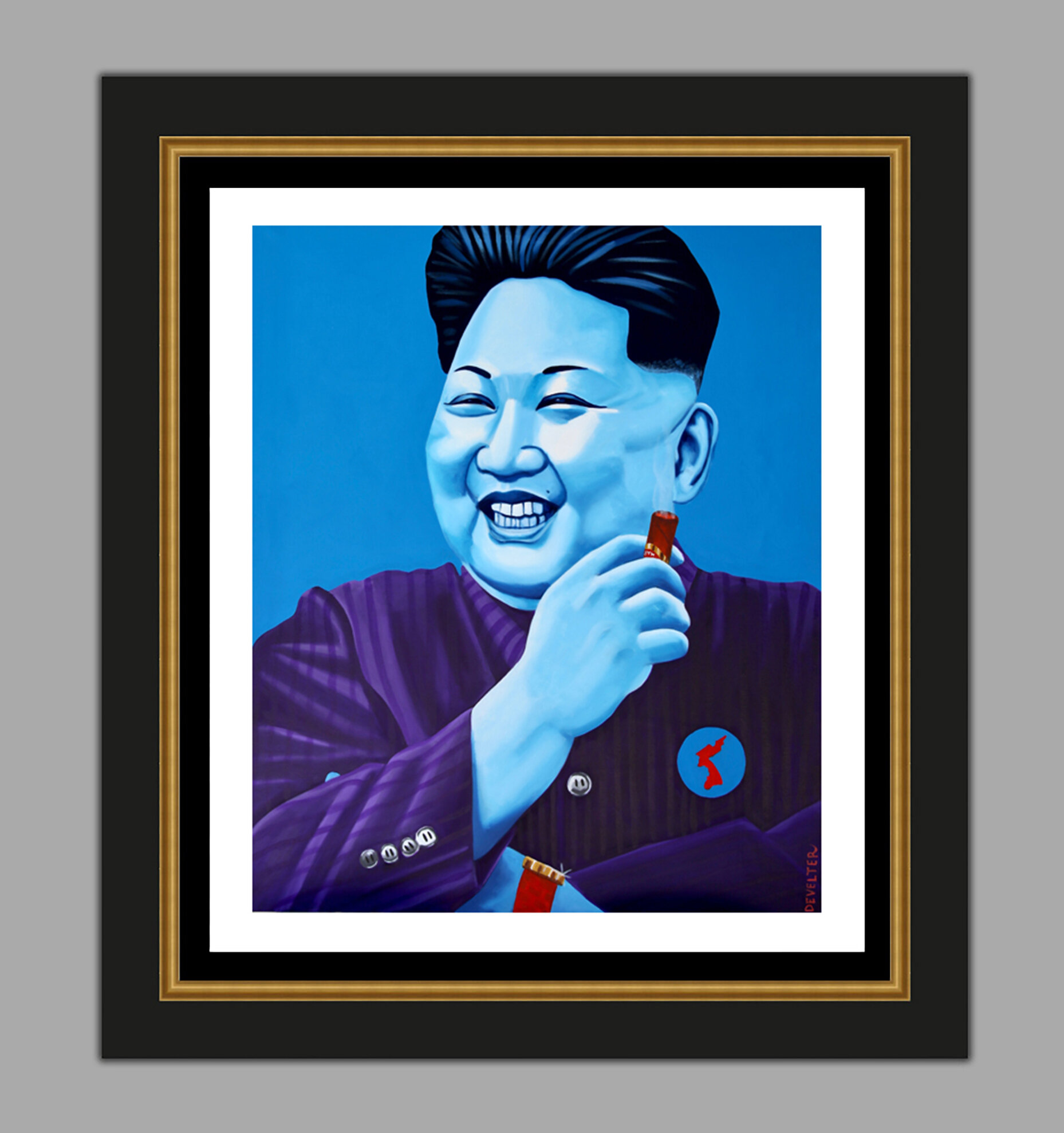 Kim Jong Lithograph Framed.jpg