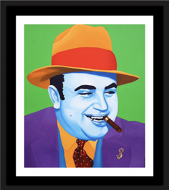 Framed 'Al Capone' - Limited Edition Lithograph by Christian Develter