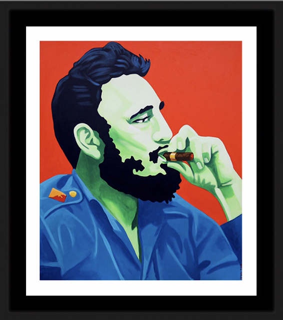 Framed 'Castro' - Limited Edition Lithograph by Christian Develter