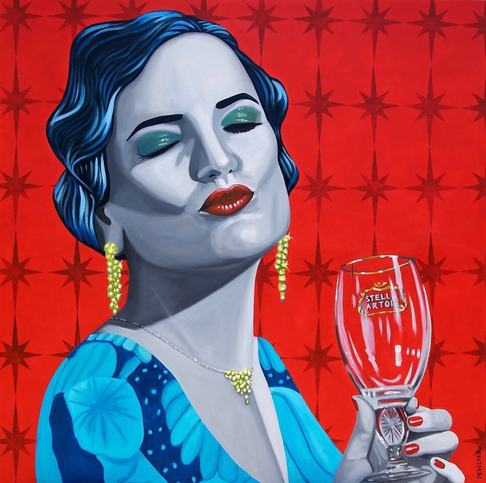 ✦ Meet &lsquo;Christella&rsquo; ✦ the new face of Stella Artois commissioned for their 100th anniversary by renowned Belgian artist Christian Develter.⁣⁣
⁣⁣
Oil on Canvas - 150cm x 150cm ⁣⁣
⁣⁣
𝘊𝘳𝘦𝘢𝘵𝘦𝘥 𝘪𝘯 𝘵𝘩𝘦 𝘴𝘵𝘺𝘭𝘦 𝘢𝘯𝘥 𝘪𝘯𝘴𝘱𝘪𝘳