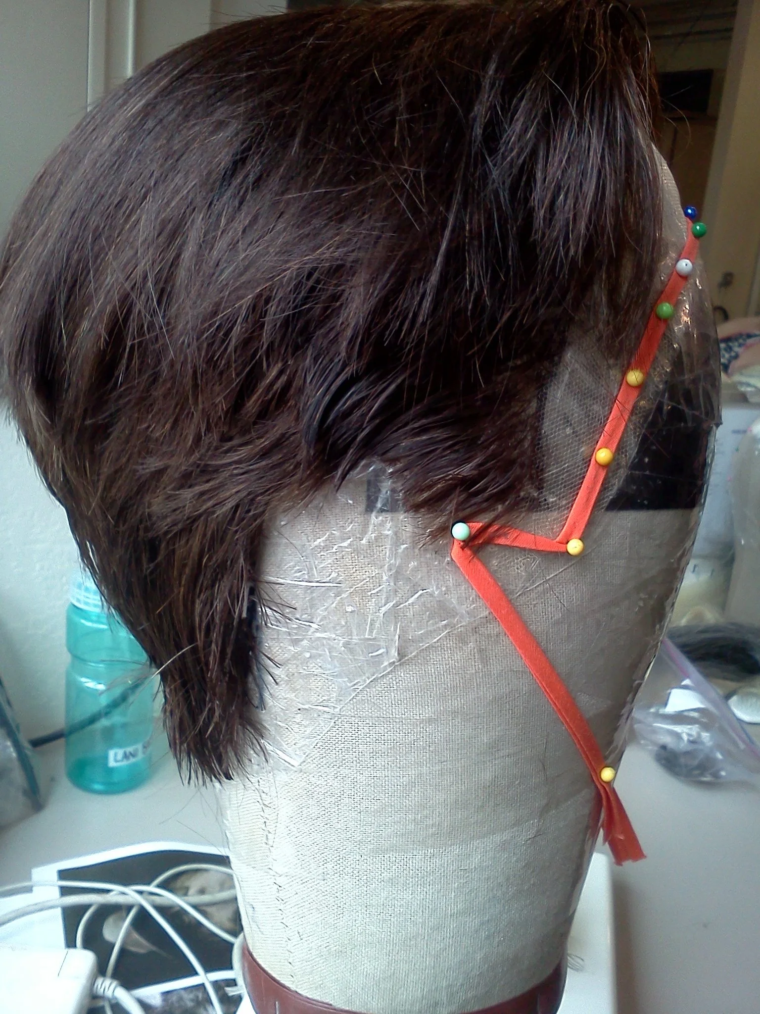 Fully ventilated wig for an opera singer at The Santa Fe Opera