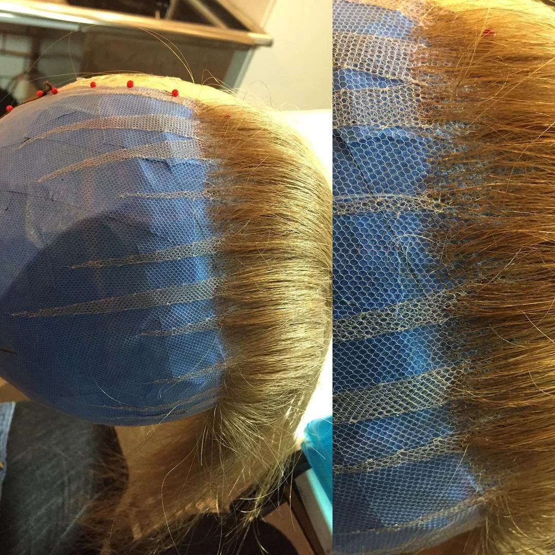 Full wig built for client at private studio